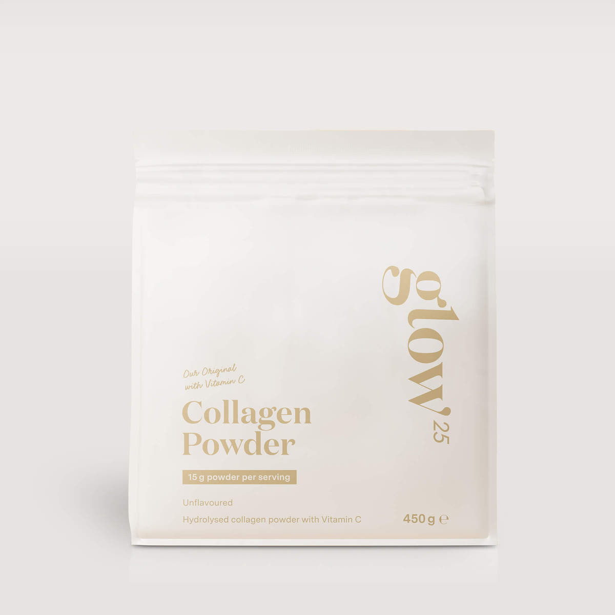 Glow25 Collagen with Vitamin C – product packaging, front view